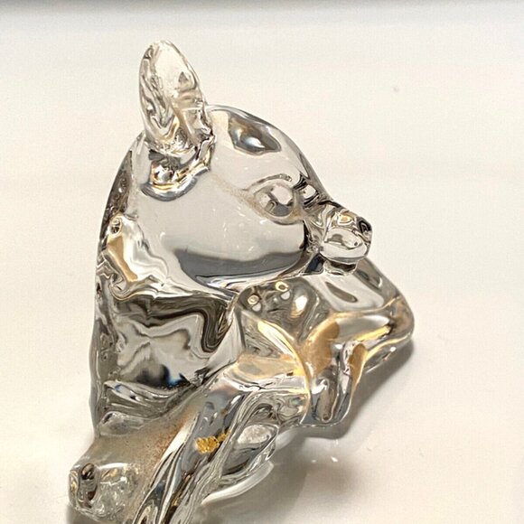 Princess House Pets DEER FAWN Figurine 24% Lead Crystal Made in Germany Vintage - Picture 3 of 9